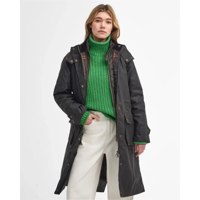 Barbour Long Cannich Waxcoat Women´s (Maat - 14, Kleur - Olive/Classic) Barbour Long Cannich Waxcoat Women´s (Maat - 14, Kleur - Olive/Classic)