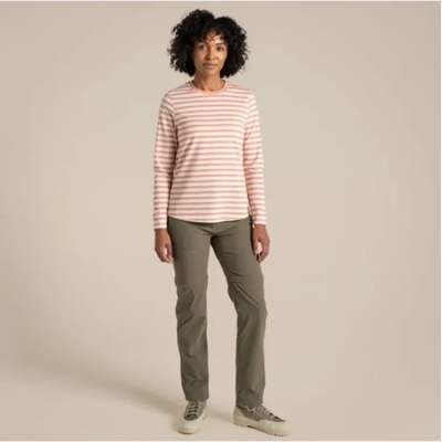 Craghoppers NosiLife Akona LS Top Dames (Maat - 10, Kleur - Clay Stripe) Craghoppers NosiLife Akona LS Top Dames (Maat - 10, Kleur - Clay Stripe)