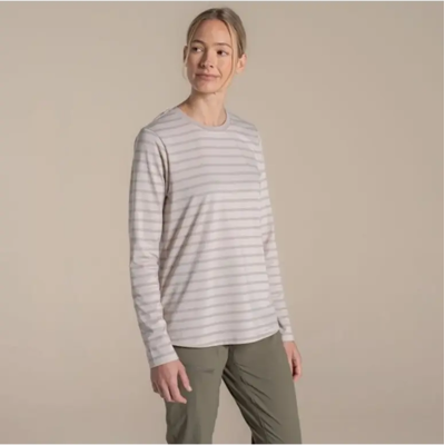 Craghoppers NosiLife Akona LS Top Dames (Maat - 16, Kleur - OysterStripe) Craghoppers NosiLife Akona LS Top Dames (Maat - 16, Kleur - OysterStripe)