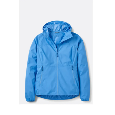 Rab Windgather Hooded Jacket Dames (Maat - 16, Kleur - Bluebird) Rab Windgather Hooded Jacket Dames (Maat - 16, Kleur - Bluebird)