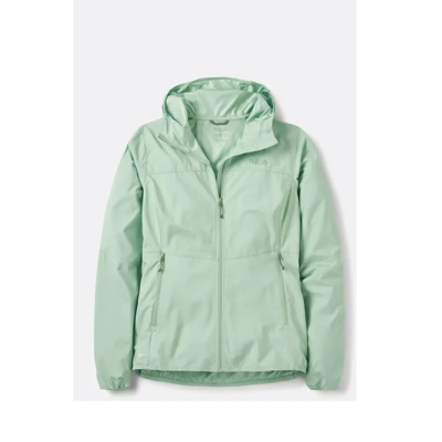 Rab Windgather Hooded Jacket Dames (Maat - 16, Kleur - Fig Green) Rab Windgather Hooded Jacket Dames (Maat - 16, Kleur - Fig Green)