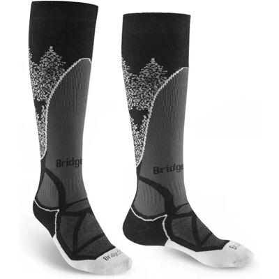 Bridgedale Midweight Merino Endurance Lange Skisokken Dames (Maat - S, Kleur - Black/White) Bridgedale Midweight Merino Endurance Lange Skisokken Dames (Maat - S, Kleur - Black/White)