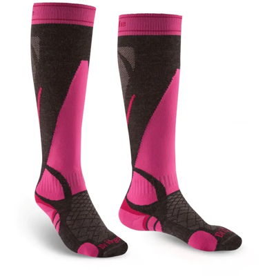 Bridgedale Lightweight Merino Endurance Over Calf Skisokken Dames (Maat - M, Kleur - Graphite / Pink) Bridgedale Lightweight Merino Endurance Over Calf Skisokken Dames (Maat - M, Kleur - Graphite / Pink)