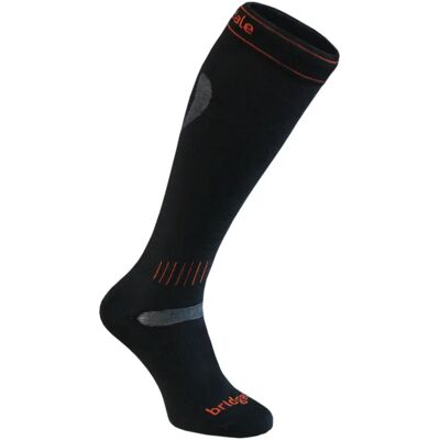 Bridgedale Ski Ultra Fit Merino Performance Unisex (Maat - XL, Kleur - Black/Orange) Bridgedale Ski Ultra Fit Merino Performance Unisex (Maat - XL, Kleur - Black/Orange)