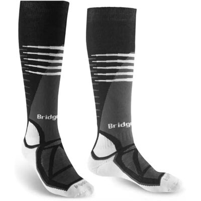 Bridgedale Midweight Merino Endurance Lange Skisokken Heren (Maat - XL, Kleur - Black/White) Bridgedale Midweight Merino Endurance Lange Skisokken Heren (Maat - XL, Kleur - Black/White)