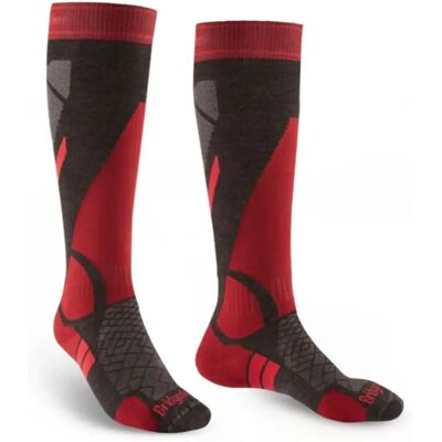 Bridgedale Lightweight Merino Endurance Lange Skisokken Heren (Maat - L, Kleur - Graphite / Red) Bridgedale Lightweight Merino Endurance Lange Skisokken Heren (Maat - L, Kleur - Graphite / Red)
