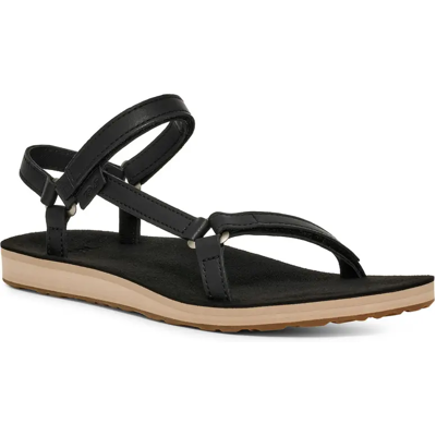 Teva Original Universal Slim Leather Sandaal Dames (Maat - US 9, Kleur - Black/ Tan) Teva Original Universal Slim Leather Sandaal Dames (Maat - US 9, Kleur - Black/ Tan)
