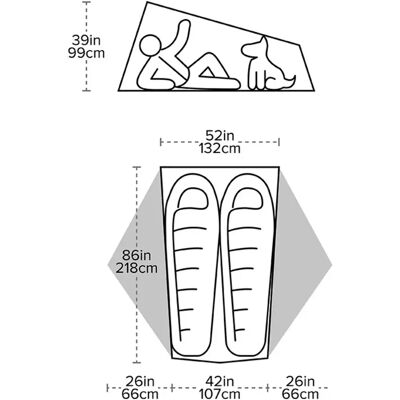 Big Agnes Tiger Wall UL2 Tent Footprint - Waterproof Nylon Big Agnes Tiger Wall UL2 Tent Footprint - Waterproof Nylon