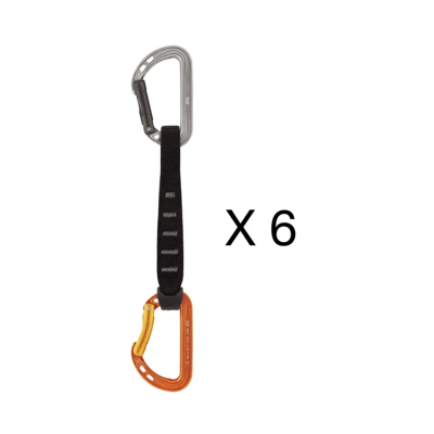 Petzl Quickdraw Spirit Express Set van 6 stuks (Maat - 17 cm, Kleur - Orange) Petzl Quickdraw Spirit Express Set van 6 stuks (Maat - 17 cm, Kleur - Orange)