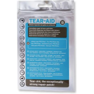 Tear Aid Type B Reparatiestrip - Transparant Vinyl, 30x8cm Tear Aid Type B Reparatiestrip - Transparant Vinyl, 30x8cm