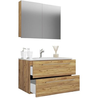 VCM Badkamer Set - Honing Eik - 80cm Badmeubel VCM Badkamer Set - Honing Eik - 80cm Badmeubel