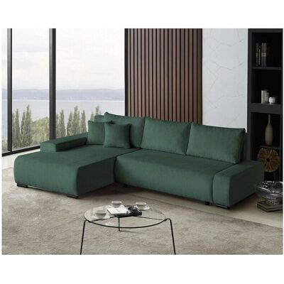 BeautySofa24 HOEKBANK Draco L Groen BeautySofa24 HOEKBANK Draco L Groen