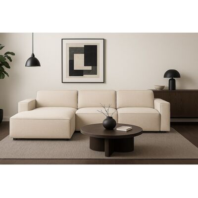 imebel Modulaire hoekbank Cursal A links – 284 x 166 cm, créme Raven 24, modern design imebel Modulaire hoekbank Cursal A links – 284 x 166 cm, créme Raven 24, modern design