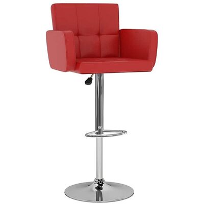 vidaxl Barstoelen 2 st kunstleer rood vidaxl Barstoelen 2 st kunstleer rood