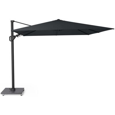 Platinum Challenger T² zweefparasol - premium doek 300x300cm Jet Black Platinum Challenger T² zweefparasol - premium doek 300x300cm Jet Black
