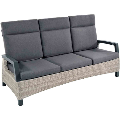 Lesli Living Prato Brick loungebank tuin verstelbaar aluminium 195cm Lesli Living Prato Brick loungebank tuin verstelbaar aluminium 195cm