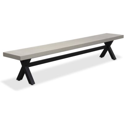 BUITEN living Lyon dining tuinbank betonlook 250cm BUITEN living Lyon dining tuinbank betonlook 250cm
