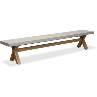 BUITEN living Norwich dining tuinbank betonlook 250cm BUITEN living Norwich dining tuinbank betonlook 250cm