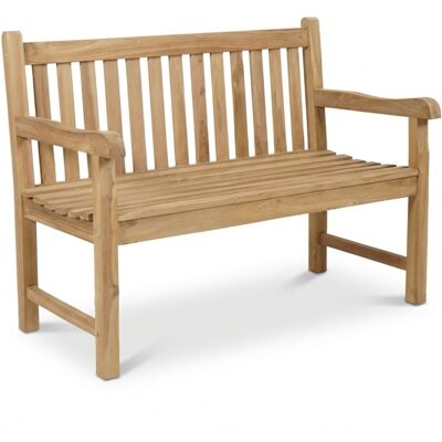 BUITEN living Genua 2-zits tuinbank teakhout Natural Teak 120cm BUITEN living Genua 2-zits tuinbank teakhout Natural Teak 120cm