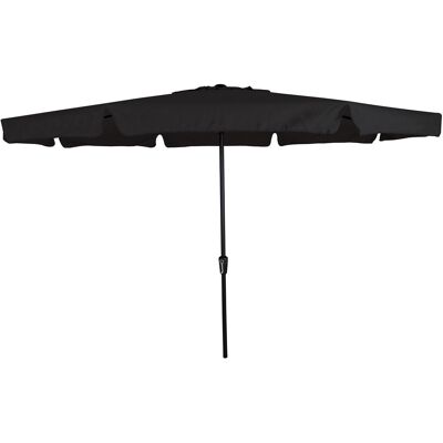 Madison Rhodos stokparasol Ø350cm zwart Madison Rhodos stokparasol Ø350cm zwart