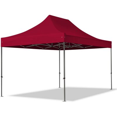 TOOLPORT 3x4,5 m Easy up partytent, PREMIUM staal 40mm, rood - (600056) TOOLPORT 3x4,5 m Easy up partytent, PREMIUM staal 40mm, rood - (600056)