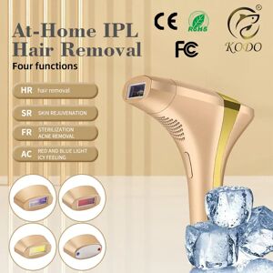 KODO 2026 High-end customisatie ijslaser ontharing laser epilator permanente IPL pijnloze foto-epilator 4-in-1 voor gezicht en lichaam golden KODO 2026 High-end customisatie ijslaser ontharing laser epilator permanente IPL pijnloze foto-epilator 4-in-1 voor gezicht en lichaam golden