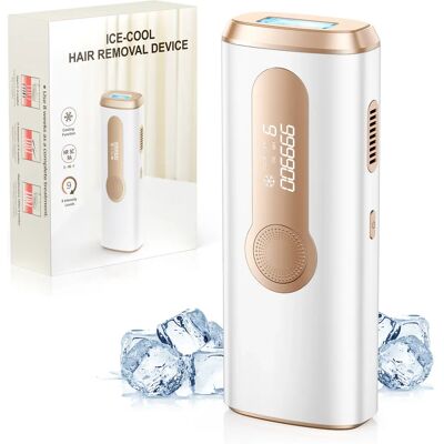 LYSMOSKI IPL Ontharingsapparaat Ijskoeling 3 in 1 Pijnloos 16J Photoepilator Permanente behandeling voor het hele lichaam Thuisbehandeling voor mannen en vrouwen WIT LYSMOSKI IPL Ontharingsapparaat Ijskoeling 3 in 1 Pijnloos 16J Photoepilator Permanente behandeling voor het hele lichaam Thuisbehandeling voor mannen en vrouwen WIT