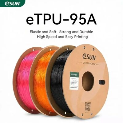 eSUN eTPU-95A 1.75mm Zwart 1kg - 3D Filament eSUN eTPU-95A 1.75mm Zwart 1kg - 3D Filament