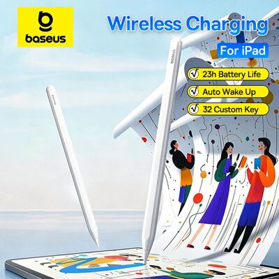 Baseus Stylus Pen Draadloos Opladen voor Apple Pencil Magnetische Aantrekkingskracht voor iPad Pro Air Mini Bluetooth 23 uur Batterijduur Tablet Pen Baseus Stylus Pen Draadloos Opladen voor Apple Pencil Magnetische Aantrekkingskracht voor iPad Pro Air Mini Bluetooth 23 uur Batterijduur Tablet Pen