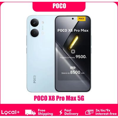 Xiaomi POCO X8 Pro MAX 5G 12GB 256GB 512GB NFC Smartphone Dimensity 9500s 8500mAh 50MP OIS Camera White Xiaomi POCO X8 Pro MAX 5G 12GB 256GB 512GB NFC Smartphone Dimensity 9500s 8500mAh 50MP OIS Camera White