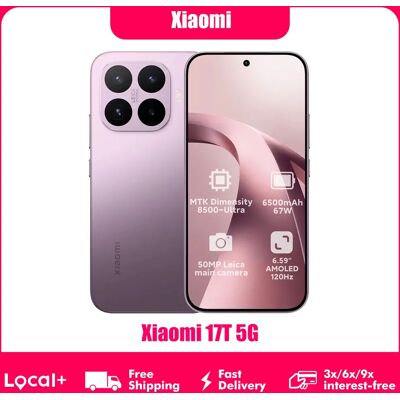Xiaomi 17T 5G 12GB 256GB 512GB NFC Smartphone MediaTek Dimensity 8500-Ultra 6,59 inch 120Hz oogbeschermend scherm 50MP Leica camera 6500mAh 67W Black Xiaomi 17T 5G 12GB 256GB 512GB NFC Smartphone MediaTek Dimensity 8500-Ultra 6,59 inch 120Hz oogbeschermend scherm 50MP Leica camera 6500mAh 67W Black