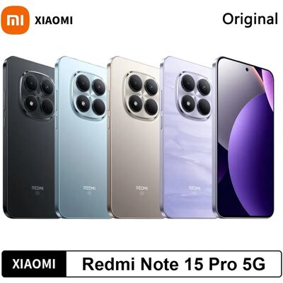Xiaomi Redmi Note 15 Pro 5G Global Version MediaTek Dimensity 7400-Ultra NFC 6580mAh Monster Batterij 6.83" CrystalRes AMOLED 200MP OIS Camera Smartphone zwart Xiaomi Redmi Note 15 Pro 5G Global Version MediaTek Dimensity 7400-Ultra NFC 6580mAh Monster Batterij 6.83" CrystalRes AMOLED 200MP OIS Camera Smartphone zwart