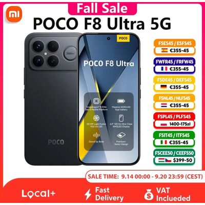 Xiaomi POCO F8 Ultra 5G Smartphone 6,9 inch 120Hz Snapdragon ® 8 Elite Gen 5 AMOLED-scherm 6500mAh 100W opladen 50MP IP68 NFC Black Xiaomi POCO F8 Ultra 5G Smartphone 6,9 inch 120Hz Snapdragon ® 8 Elite Gen 5 AMOLED-scherm 6500mAh 100W opladen 50MP IP68 NFC Black