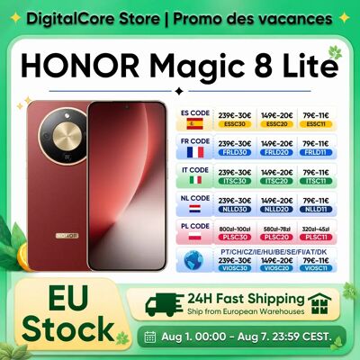 2026 Nieuwe Honor Magic8 Lite EU Versie 5G Smartphone Android Mobiele Telefoons AMOLED Snapdragon 6 Gen 4 7500mAh 108MP OIS AI Camera Forest Green 8GB + 256GB 2026 Nieuwe Honor Magic8 Lite EU Versie 5G Smartphone Android Mobiele Telefoons AMOLED Snapdragon 6 Gen 4 7500mAh 108MP OIS AI Camera Forest Green 8GB + 256GB