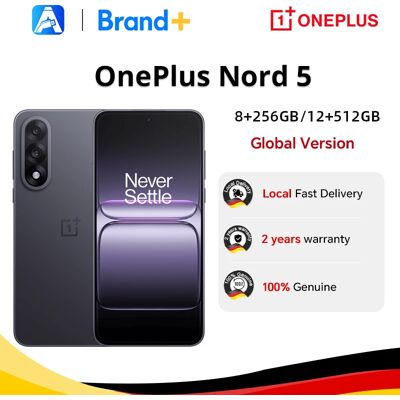 Wereldwijde versie van de OnePlus Nord 5 5G-smartphone: 8 GB + 256 GB, 12 GB + 512 GB, Snapdragon 8s Gen 3, Android 15, 6800 mAh, 80 W, Wi-Fi 6 8GB+256GB Grey Wereldwijde versie van de OnePlus Nord 5 5G-smartphone: 8 GB + 256 GB, 12 GB + 512 GB, Snapdragon 8s Gen 3, Android 15, 6800 mAh, 80 W, Wi-Fi 6 8GB+256GB Grey