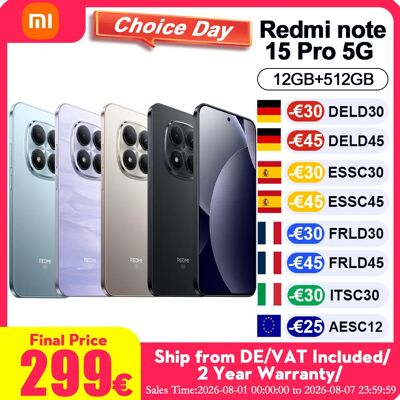 Xiaomi Globale versie REDMI Note 15 Pro 5G 12+512GB 6,8'' 1.5K CrystalRes AMOLED-scherm Nieuwe enorme 6580mAh batterij 200MP camera met ultieme helderheid Zwart Xiaomi Globale versie REDMI Note 15 Pro 5G 12+512GB 6,8'' 1.5K CrystalRes AMOLED-scherm Nieuwe enorme 6580mAh batterij 200MP camera met ultieme helderheid Zwart