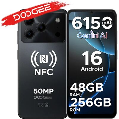 DOOGEE Note56 Plus - Android 16 Smartphone met Gemini AI, 6.56" scherm, 6150mAh batterij, 48GB RAM (6+42), 256GB opslag, ondersteuning voor Google Pay en NFC 6 GB 256 GB Natural DOOGEE Note56 Plus - Android 16 Smartphone met Gemini AI, 6.56" scherm, 6150mAh batterij, 48GB RAM (6+42), 256GB opslag, ondersteuning voor Google Pay en NFC 6 GB 256 GB Natural