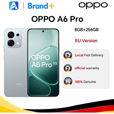 EU-versie OPPO A6 Pro 5G-smartphone 8 GB + 256 GB, 6500 mAh, MTk Dimensity 6300, AMOLED, 50 MP AI-hoofdcamera IP69 Lunar Titanium EU-versie OPPO A6 Pro 5G-smartphone 8 GB + 256 GB, 6500 mAh, MTk Dimensity 6300, AMOLED, 50 MP AI-hoofdcamera IP69 Lunar Titanium