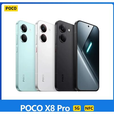 POCO X8 Pro 5G, NFC, Dimensity 8500-Ultra, 6,59 inch,120 Hz, 50 MP camera, 6500 mAh, IP68 stof- en waterbestendigheid Green POCO X8 Pro 5G, NFC, Dimensity 8500-Ultra, 6,59 inch,120 Hz, 50 MP camera, 6500 mAh, IP68 stof- en waterbestendigheid Green