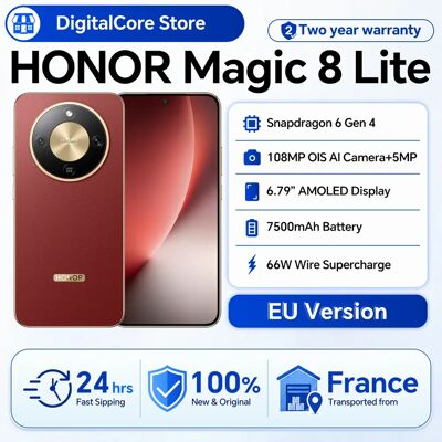 Nieuwe Honor Magic8 Lite EU-versie 2026 5G Smartphone Android Mobiele Telefoons Amoled Snapdragon 6 Gen 4 7500mAh 108Mp OIS AI Camera Forest Green 8Gb+256Gb Nieuwe Honor Magic8 Lite EU-versie 2026 5G Smartphone Android Mobiele Telefoons Amoled Snapdragon 6 Gen 4 7500mAh 108Mp OIS AI Camera Forest Green 8Gb+256Gb