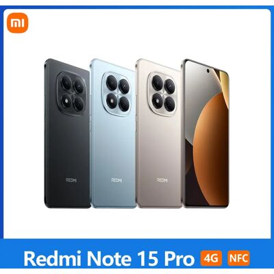 Xiaomi Redmi Note 15 Pro 4G, NFC, Scherm AMOLED FHD van 6,77'', 120 Hz, Camera 200 MP, Batterij van 6500 mAh, IP65 Glacier Blue Xiaomi Redmi Note 15 Pro 4G, NFC, Scherm AMOLED FHD van 6,77'', 120 Hz, Camera 200 MP, Batterij van 6500 mAh, IP65 Glacier Blue