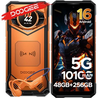 DOOGEE S200 VIP Editie - Globale Versie, Robuuste 5G-telefoon met Android 16, 1.32" AMOLED achterdisplay, 48GB RAM + 256GB opslag, 10100mAh batterij, NFC VIP Edition Silver DOOGEE S200 VIP Editie - Globale Versie, Robuuste 5G-telefoon met Android 16, 1.32" AMOLED achterdisplay, 48GB RAM + 256GB opslag, 10100mAh batterij, NFC VIP Edition Silver