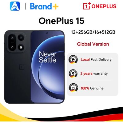 OnePlus 15 5G, wereldwijde versie smartphone, 12+256, 16+512, Snapdragon 8 Elite Gen 5, 165 Hz-scherm, 7300 mAh, 120 W, eSIM, NFC, zwart Infinite Black OnePlus 15 5G, wereldwijde versie smartphone, 12+256, 16+512, Snapdragon 8 Elite Gen 5, 165 Hz-scherm, 7300 mAh, 120 W, eSIM, NFC, zwart Infinite Black