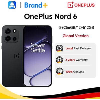 2026 Nieuwe Smartphone OnePlus Nord 6 5G 8GB+256GB 12GB+512GB Snapdragon 8s Gen 4 165Hz 7500mAh IP69/IP69K Globale Versie zwart 2026 Nieuwe Smartphone OnePlus Nord 6 5G 8GB+256GB 12GB+512GB Snapdragon 8s Gen 4 165Hz 7500mAh IP69/IP69K Globale Versie zwart