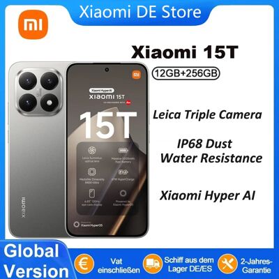 Xiaomi 15t 5G Smartphone, wereldwijde versie, 7,5 mm dunne behuizing, 6,83" AMOLED-scherm, 120 Hz, MTK Dimensity 8400-Ultra-processor, 5500 mAh, Leica-triplecamera, zonder oplader. Roosgoud Xiaomi 15t 5G Smartphone, wereldwijde versie, 7,5 mm dunne behuizing, 6,83" AMOLED-scherm, 120 Hz, MTK Dimensity 8400-Ultra-processor, 5500 mAh, Leica-triplecamera, zonder oplader. Roosgoud