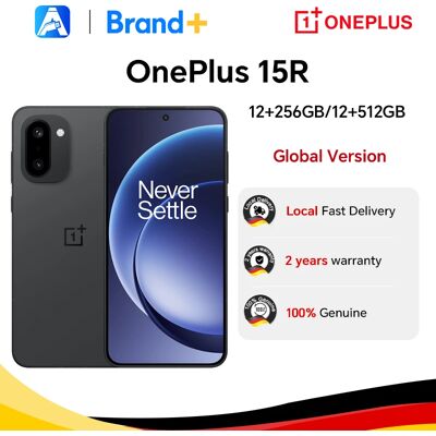 OnePlus 15R wereldwijde versie smartphone 5G, 12 GB + 256 GB, 12 GB + 512 GB, Snapdragon 8 Gen 5, 7400 mAh, 165 Hz-scherm, IP69, zwart Charcoal Black OnePlus 15R wereldwijde versie smartphone 5G, 12 GB + 256 GB, 12 GB + 512 GB, Snapdragon 8 Gen 5, 7400 mAh, 165 Hz-scherm, IP69, zwart Charcoal Black