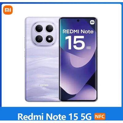 Xiaomi Redmi Note 15 5G, NFC, Scherm AMOLED FHD van 6,77'', 120 Hz, 108 MP Camera, 5520 mAh Batterij, IP65 Black Xiaomi Redmi Note 15 5G, NFC, Scherm AMOLED FHD van 6,77'', 120 Hz, 108 MP Camera, 5520 mAh Batterij, IP65 Black
