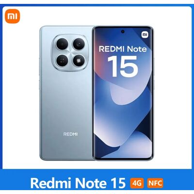 Xiaomi Redmi Note 15 4G, NFC, MediaTek Helio G100-Ultra, 6,77 inch, 120 Hz, 108 MP camera, 6.000 mAh batterij, IP64 Glacier Blue Xiaomi Redmi Note 15 4G, NFC, MediaTek Helio G100-Ultra, 6,77 inch, 120 Hz, 108 MP camera, 6.000 mAh batterij, IP64 Glacier Blue