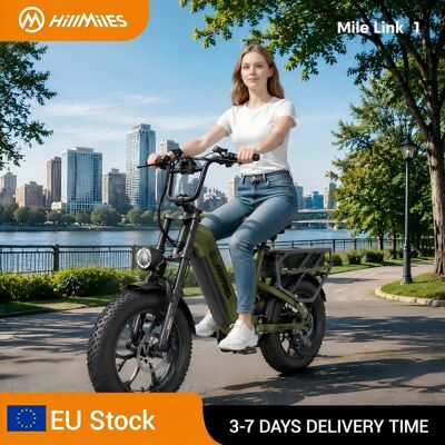 HillMiles Mile Link elektrische fiets 250W motor 48V 18Ah lithiumbatterij 120KM lange actieradius 25km/u EU-legaal 16×4.0 dikke band voorvering hydraulische schijfrem 7 versnellingen elektrische fiets Donkergrijs HillMiles Mile Link elektrische fiets 250W motor 48V 18Ah lithiumbatterij 120KM lange actieradius 25km/u EU-legaal 16×4.0 dikke band voorvering hydraulische schijfrem 7 versnellingen elektrische fiets Donkergrijs