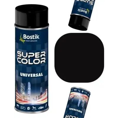 Bostik Universele spuitverf 400 ml zwart mat 9005 zwart Bostik Universele spuitverf 400 ml zwart mat 9005 zwart